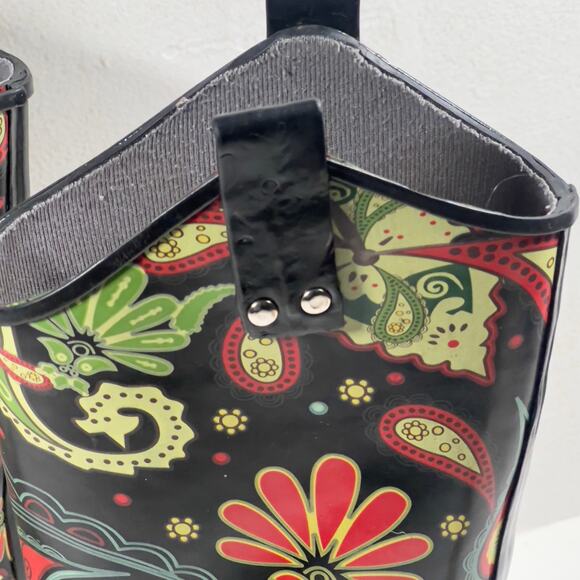 Nomad Yippy Paisley Psychedelic Western Wellies Rain Boot Women's 11 - Picture 16 of 16